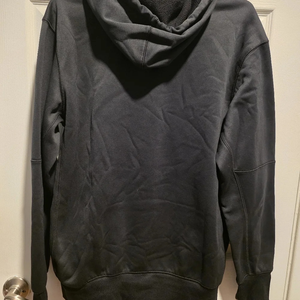 Nike Black Hoodie with Blue and Orange Logo